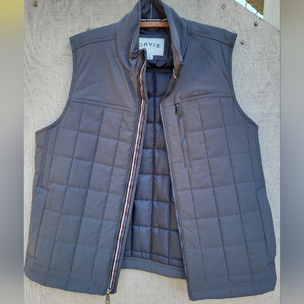 Orvis Men's Gray Quilted Vest
